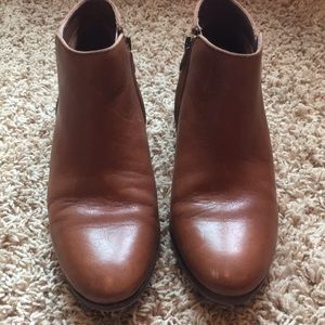Sam Edelman brown leather booties sz 8